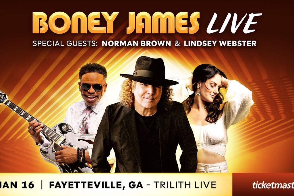 Boney James tour poster — 2026–2027